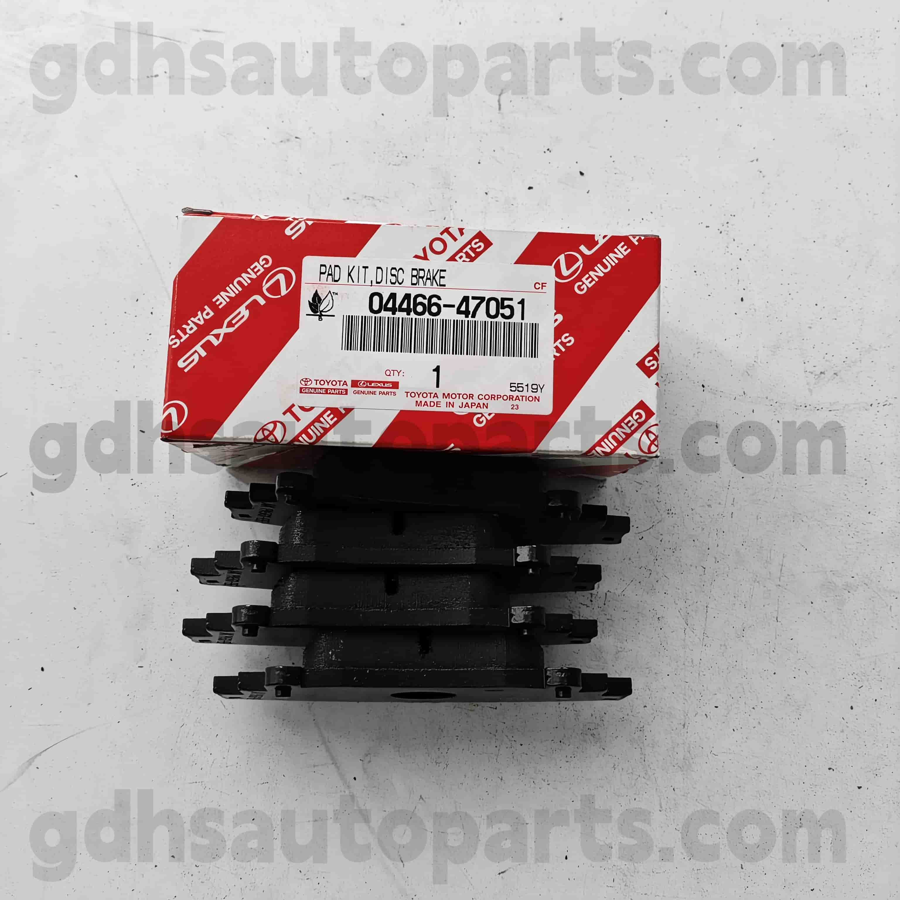 04466-60140 టయోటా జెన్యూన్ పార్ట్స్ రియర్ బ్రేక్ ప్యాడ్లు ల్యాండ్ క్రూయిజర్ ప్రాడో 、 ఫార్చ్యూనర్ 、 హిలక్స్ చట్రం నం. GRJ150
