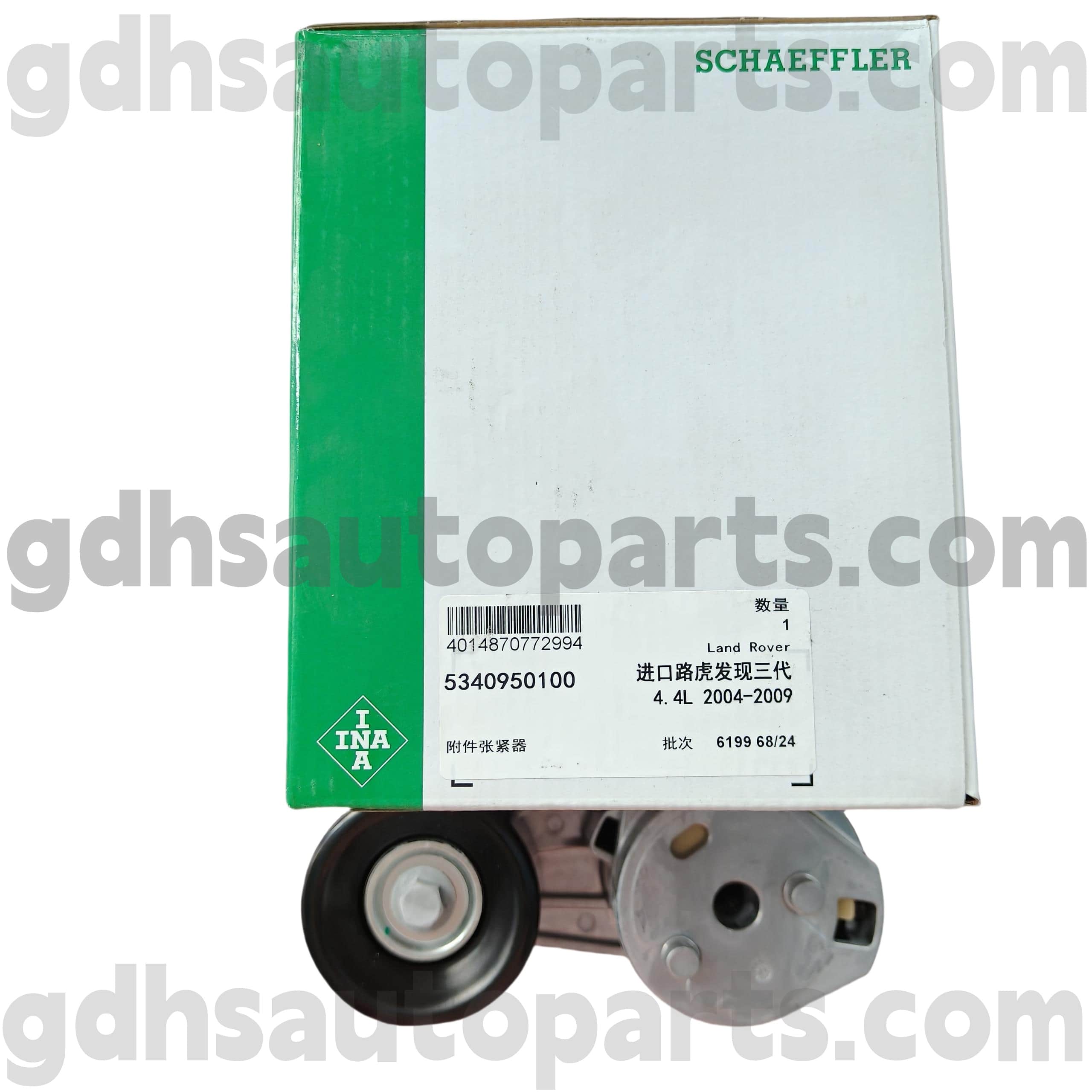 5340950100 షాఫ్లర్ ఇనా డ్రైవ్ బెల్ట్ టెన్షనర్ రేంజ్ రోవర్ స్పోర్ట్ OE NO. PQG500220